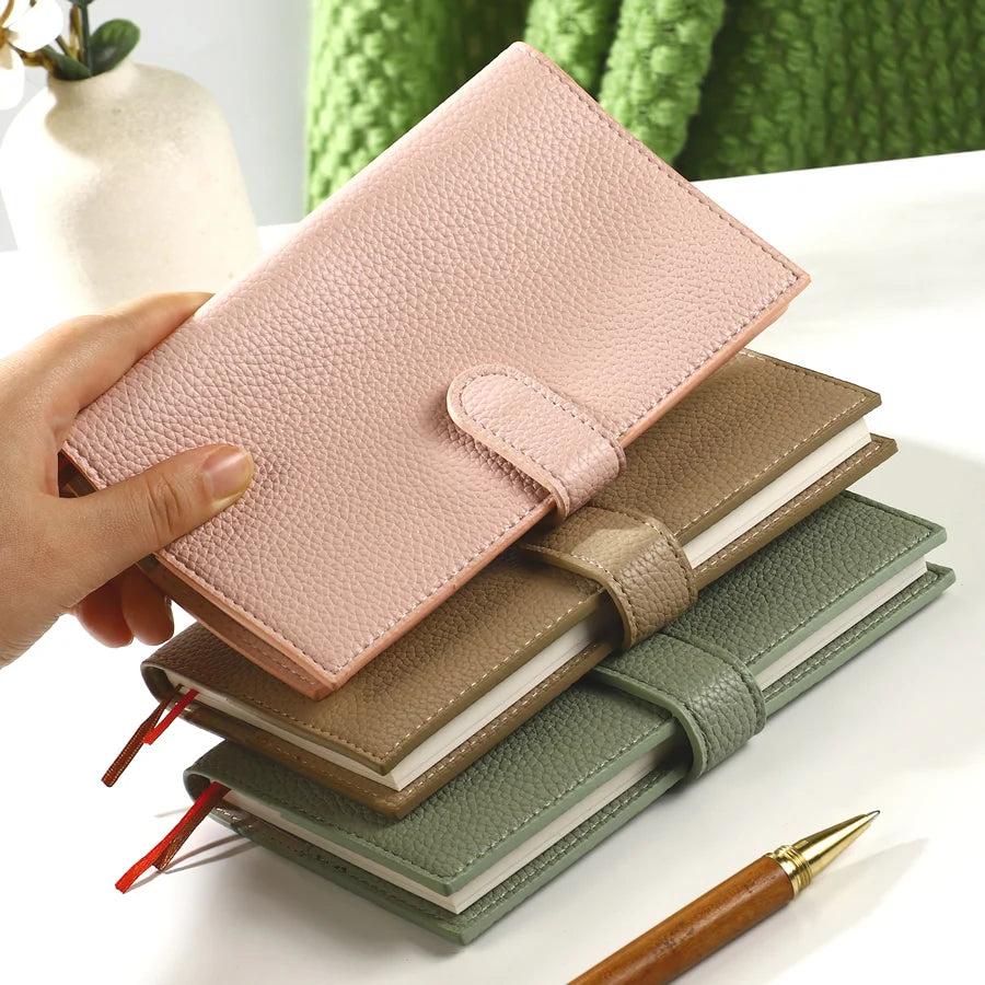 A6 Weekly Planner Notebook | Compact Leather Cover, Ideal for On - the - Go Scheduling. Keep Your Week Organized Effortlessly!