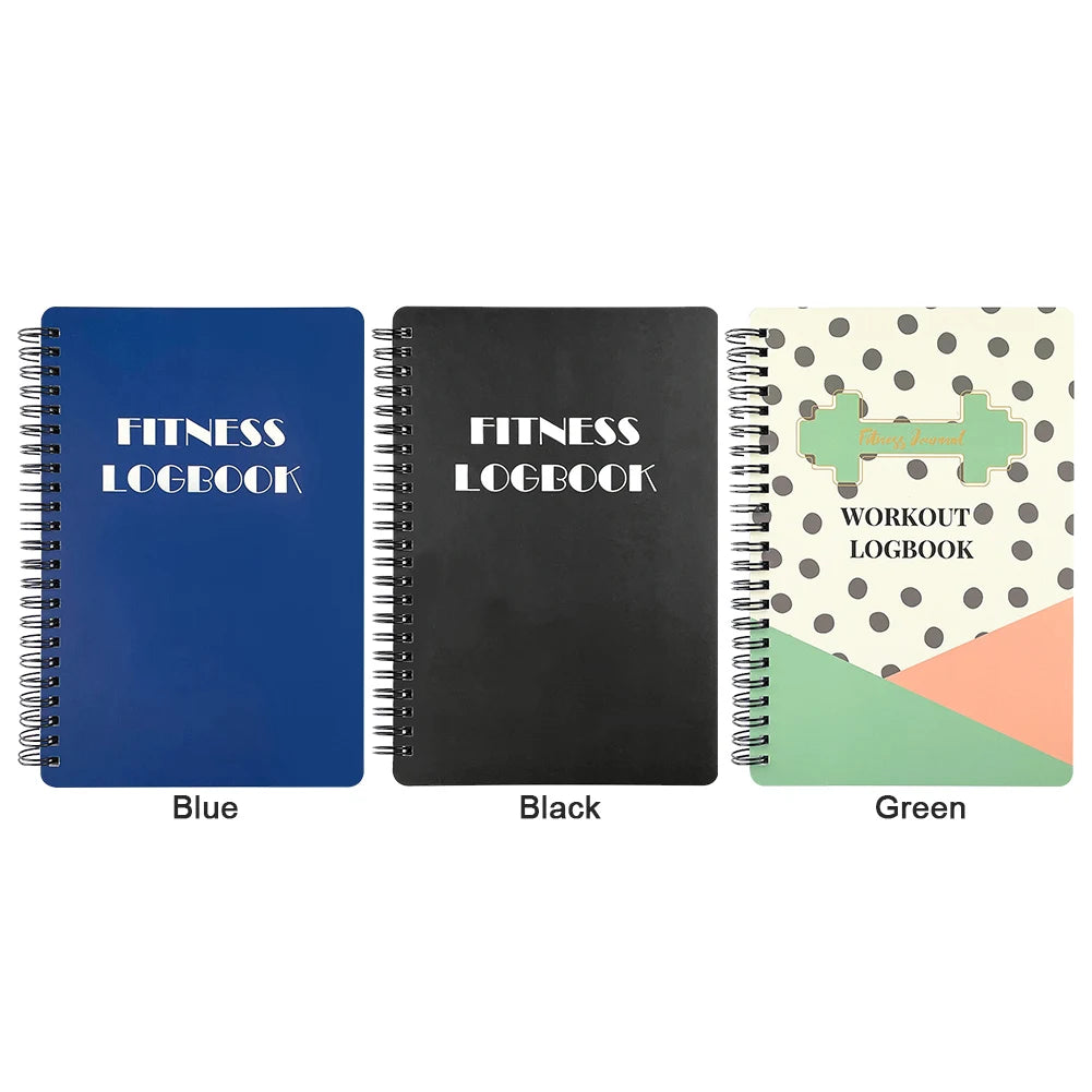 Workout Journal A5 Planner Log Book Weight Loss Goal Tracking Gym Exercise Notebook Fitness Punch Book for Gym & Home Workouts